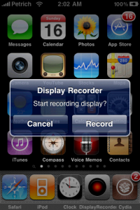 DisplayRecorder DisplayRecorder Cydia app for iPhone