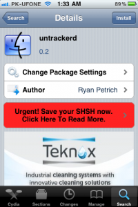 untracked jailbreak utility