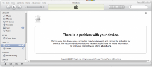 iPhone activation failed