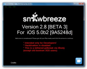 Sn0wbreeze 2.8 jailbreak for iOS 5