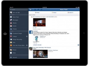 Facebook launches iPad app