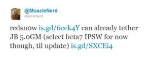 jailbreak tweet iOS 5 gm