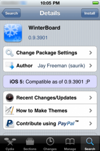 winterboard iOS 5