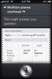 Siri airplane