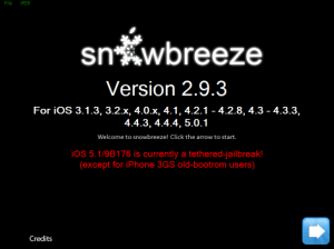 Sn0wbreeze 2.9.3 iOS jailbreak for iPhone 4 and iPhone 3GS